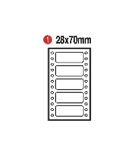 28*70mm單排標籤/750片/盒
